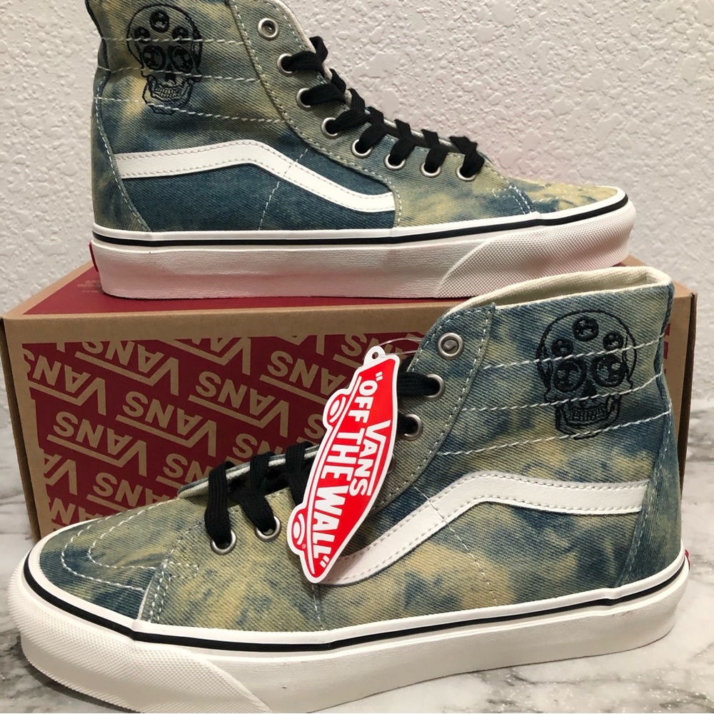 VANS NWT Sk8 H tapered denim embroidery  Sneakers